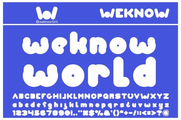 A Review of Weknow World Font for Digital Design