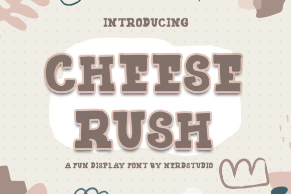 Cheese Rush: A Bold Vintage Display Font for Campaign Design