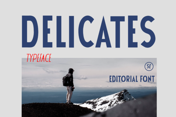 Delicates Font: A Bold Display Typeface for Web & Digital Projects