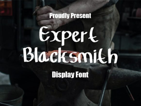 Expert Blacksmith: The Handmade Craft Font