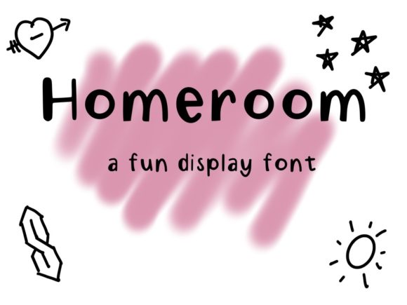 Homeroom: A Friendly Display Font for Small Business Branding