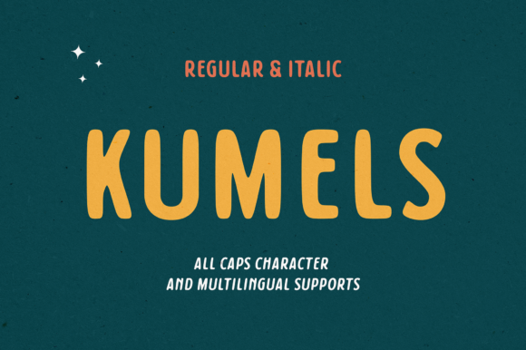 Kumels: A Bold Display Typeface for Striking Editorial Design