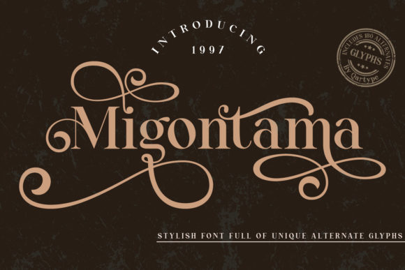 Migontama: The Vintage Display Font That Elevates Your Brand