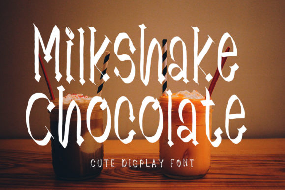 Milkshake Chocolate: A Fun and Strategic Display Font for Campaigns