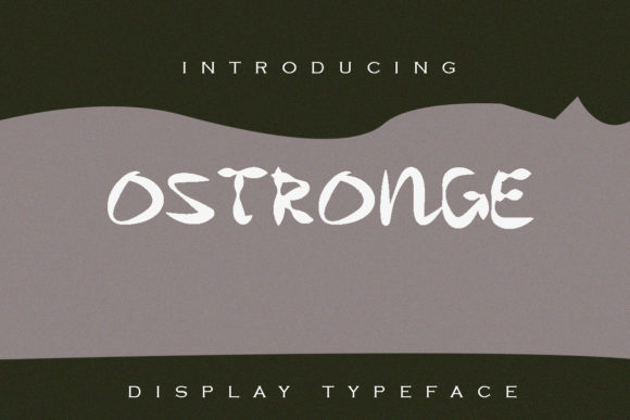 Ostronge Font: A Quirky Organic Typeface for Branding