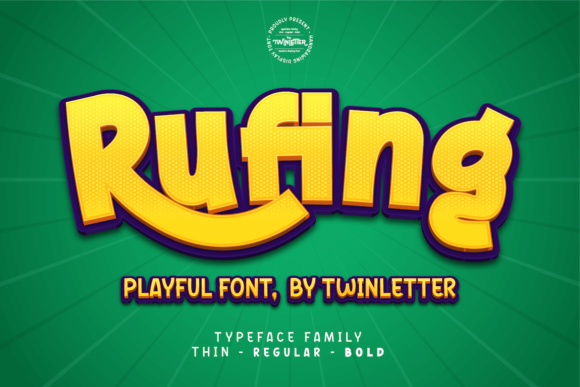 Rufing: A Playful Display Font for Joyful Brand Content