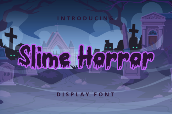 Slime Horror Font: Sharp, Scary Style for Small Business Branding