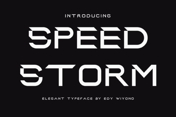 Speed Storm: A Display Font for Editorial Momentum
