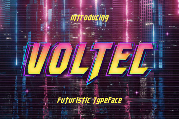 Voltec: A Bold Display Font for Makers and Creatives